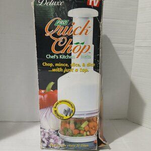 Deluxe Quick Chop Pro Food Vegetable Chopper Kitchen Tool Gadget.
